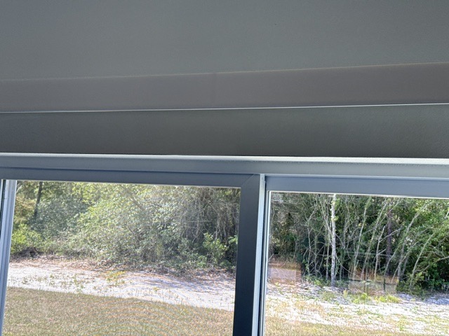 Lanai ceiling finish and trim work