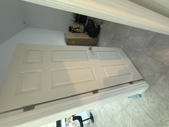 Door installation — interior