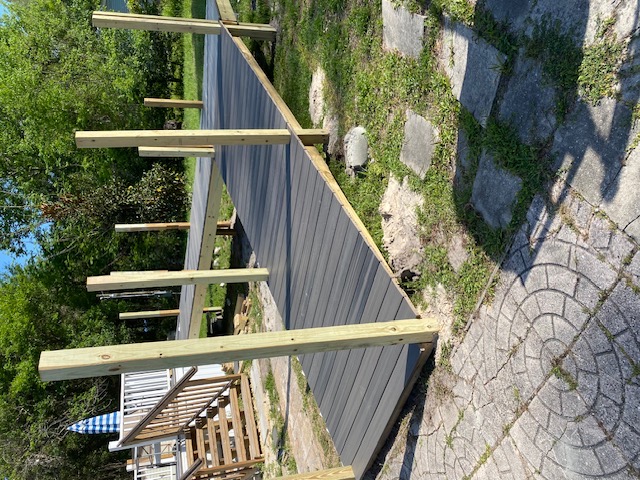 Custom composite deck and walkway build